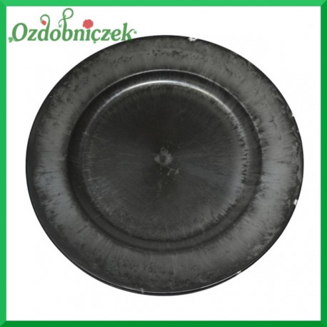 TALERZ GRAFITOWY DUŻY dekoracyjny 1szt. 28cm