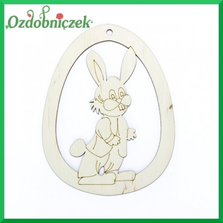 Jajko zawieszka królik staruszek nr 34