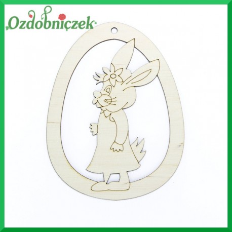Jajko zawieszka króliczka staruszka nr 35
