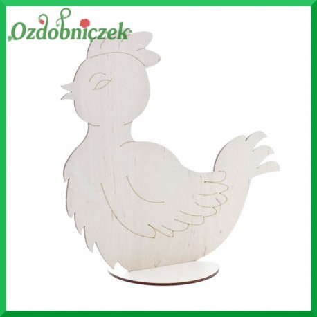 Mała KURKA na podstawce - sklejka ozdobna