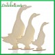 GĘSI na podstawce 3 SZTUKI - sklejka ozdobna