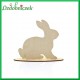 KRÓLICZEK Średni na podstawce - sklejka ozdobna