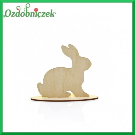 KRÓLICZEK Mały na podstawce - sklejka ozdobna