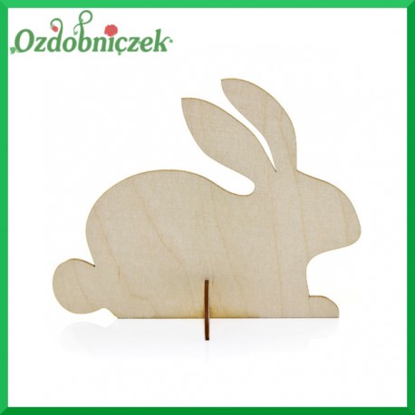 KRÓLICZEK długie uszy na podstawce - sklejka ozdobna