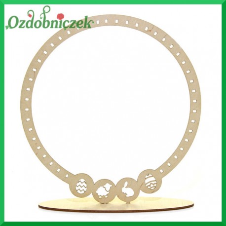 Ozdoba  na podstawce Wielkanoc obrys