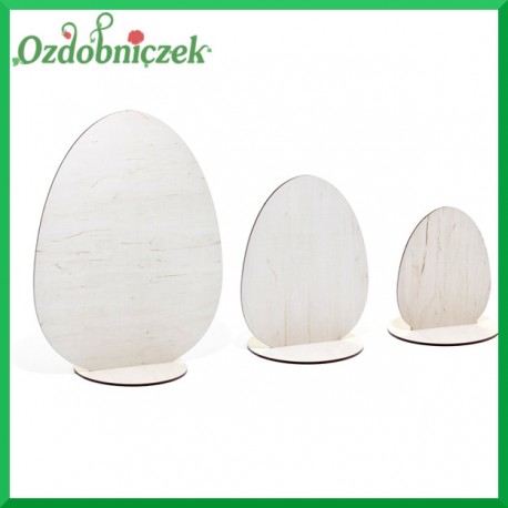 Jajka na podstawce 3 SZTUKI - sklejka ozdobna