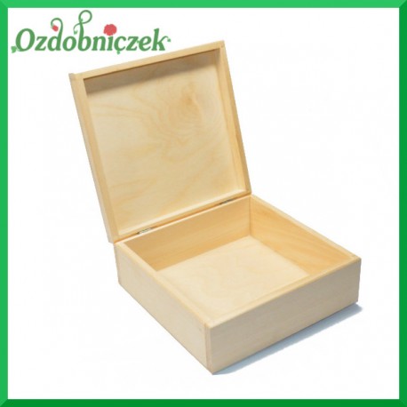 Pudełko drewniane 17x17x7cm