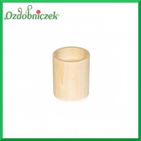 Świecznik drewniany okrągły mały