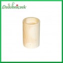 Świecznik drewniany okrągły średni