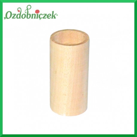 Świecznik drewniany okrągły duży