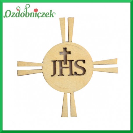 Emblemat IHS ze sklejki 6cm