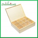 Herbaciarka drewniana - 12 przegródek