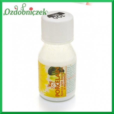 Farba do porcelany 50ml nr 100 BIAŁA