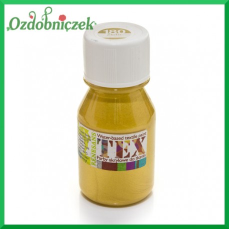 Farba do tkanin 50ml nr 180 ZŁOTA