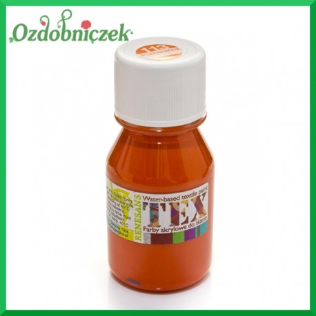 Farba do tkanin 50ml nr 113 POMARAŃCZ