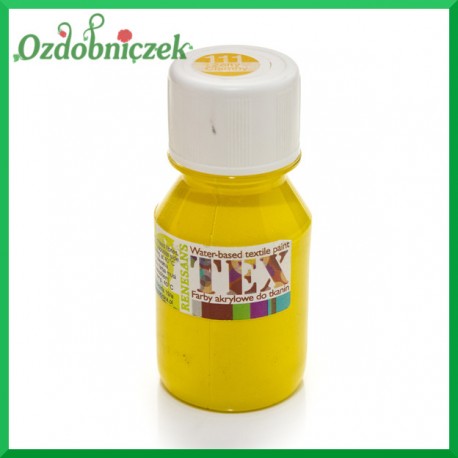 Farba do tkanin 50ml nr 111 CIEMNY ŻÓŁTY