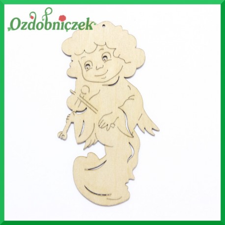 Aniołek - chłopczyk z lampką 15cm