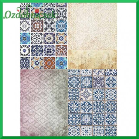 Papier ryżowy A4 - 4 MOZAIKI  R1392