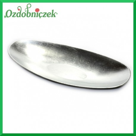 TALERZ SREBRNY dekoracyjny 1szt.-ŁÓDKA