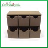 Pudełko z płyty MDF na 6 szufladek 21X14X8 CM
