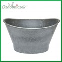 MISA OWALNA- doniczka plastikowa grafitowa 