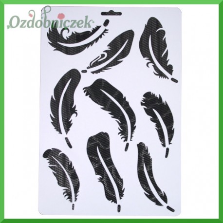 Szablon 21x30 plastikowy PIÓRKA