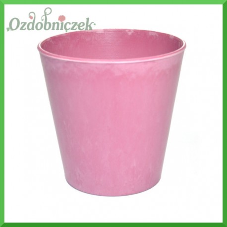 Doniczka plastikowa RÓŻOWA