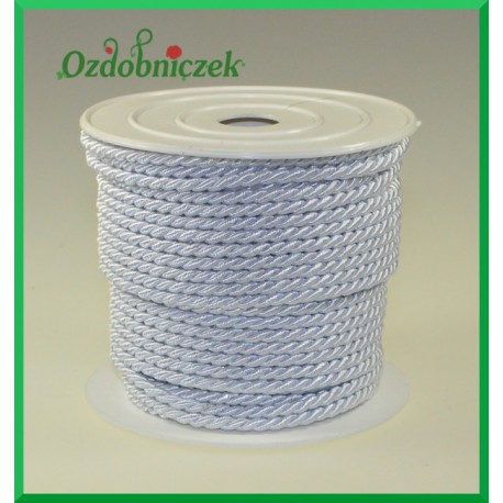 Sznurek oplatany 3,2mm / 1mb biały