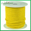 Sznurek oplatany 3,2mm ROLKA 25mb żółty