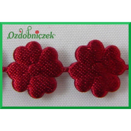 Aplikacje kwiatuszki mini bordowe