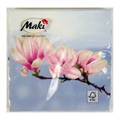 Serwetka do decoupage GAŁĄZKA MAGNOLII