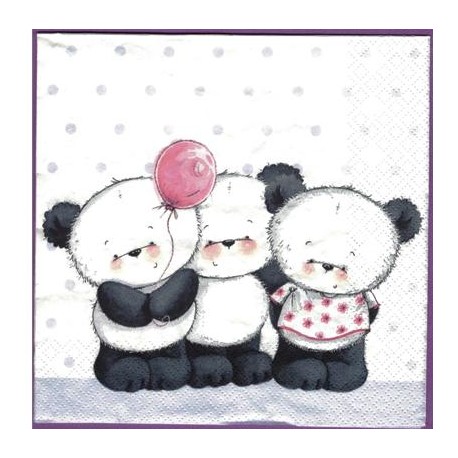 Serwetka do decoupage MISIACZKI