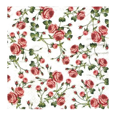 Serwetka do decoupage DROBNE RÓŻYCZKI