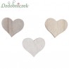 Mix SERC drewnianych 3 KOLORY 3cm/24szt.