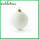 Bombka plastikowa BIAŁA matowa 1szt/6cm