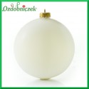Bombka plastikowa BIAŁA matowa 1szt/10cm