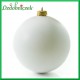 Bombka plastikowa BIAŁA matowa 1szt/15cm