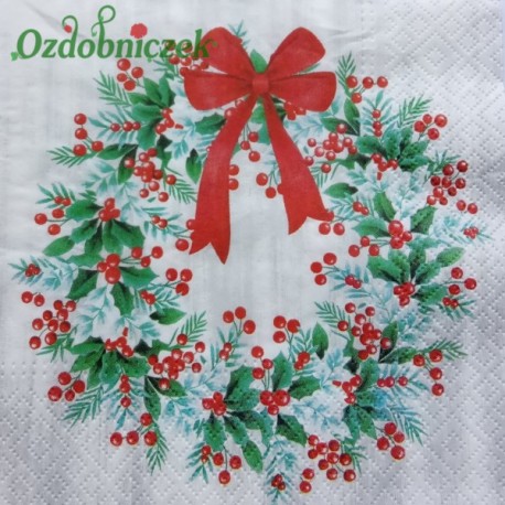 Serwetka do Decoupage WIANEK BOŻONARODZENIOWY 1SZT.