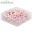 Bombki szklane na druciku matowo-błyszczące pink baby 2cm/144 SZT-HURT