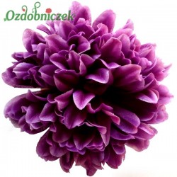Chryzantema satynowa fiolet - główka kwiatowa 14cm