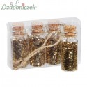 Drobinki brokatu - buteleczka ZŁOTY 1szt. brokat