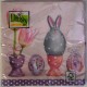 Serwetka do Decoupage jajko królik tulipany 1 szt.