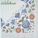 Serwetka do Decoupage motyw serwety jutowej wzór hartowany niebieski 1 szt.