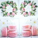 Serwetka do Decoupage wianek różany ciasteczka 1 szt.