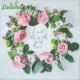 Serwetka do Decoupage wianek różany ciasteczka 1 szt.