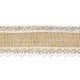 Taśma jutowa z koronką na brzegach 5cm 5mb TJ3-5