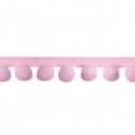 Taśma z pomponami 1 mb- JASNY RÓŻ