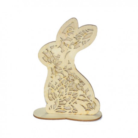 Zajączek ażurowy na podstawce 15 cm