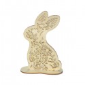 Zajączek ażurowy na podstawce 15 cm