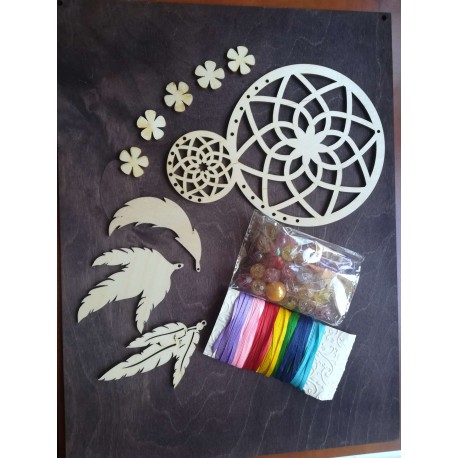 Zestaw kreatywny-ŁAPACZ SNÓW okrągły